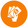 icon of hand holding money